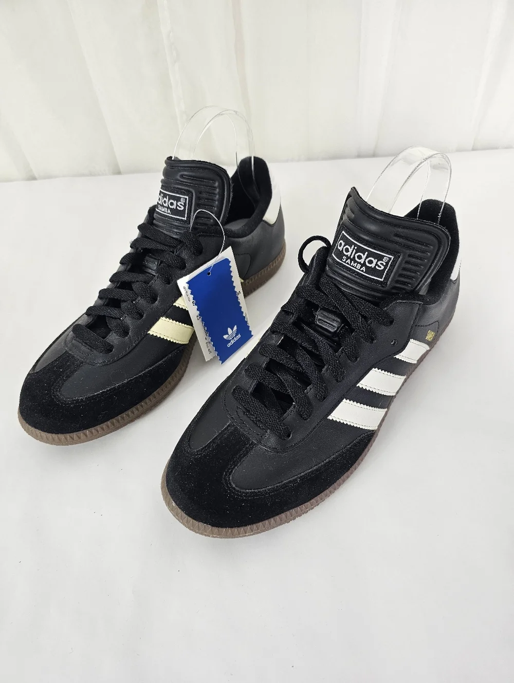 Adidas Samba Classic Sneaker Black White Retro Men's 8 NEW